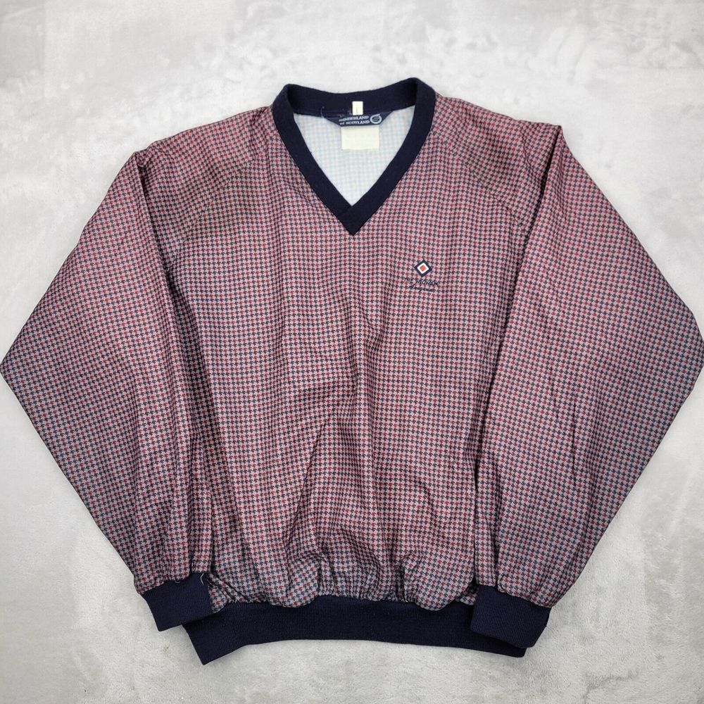 Sunderland Jacket Mens XL Vintage Performance Coat‎ Houndstooth Wigwam Golf Club